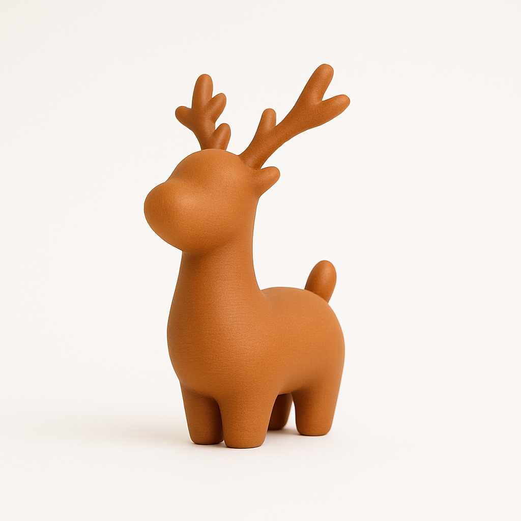 Mini Deer Figurine - Minimal Design