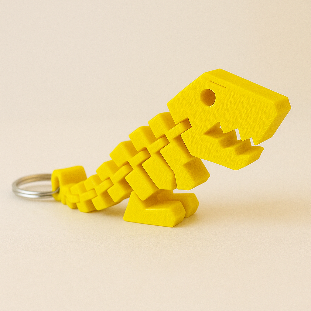 Articulated Dino Keychain