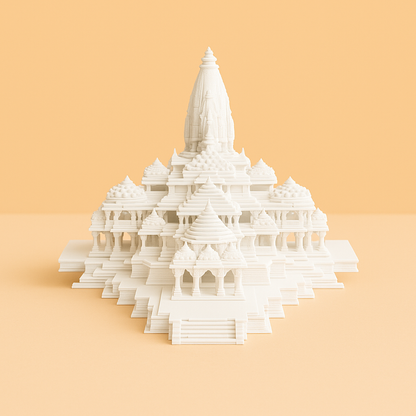 Ram Mandir 3D Model – Intricately Detailed Architectural Replica