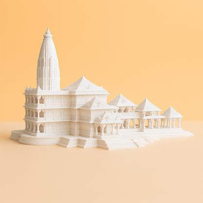 Ram Mandir 3D Model – Intricately Detailed Architectural Replica