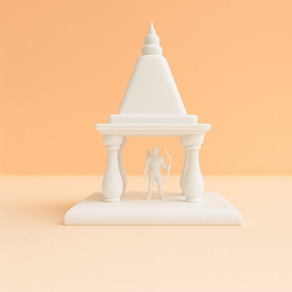 Ram Mandir Jyoti – Divine Art Piece with Lord Ram