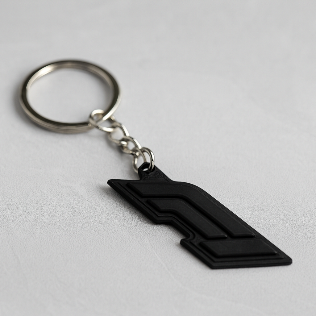 F1 Racing Keychain – Minimal Motorsport Icon