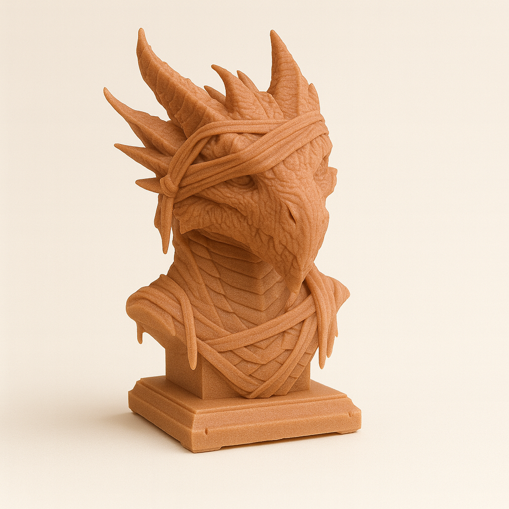 Dragon Warrior Bust – Premium 3D Printed Sculpture