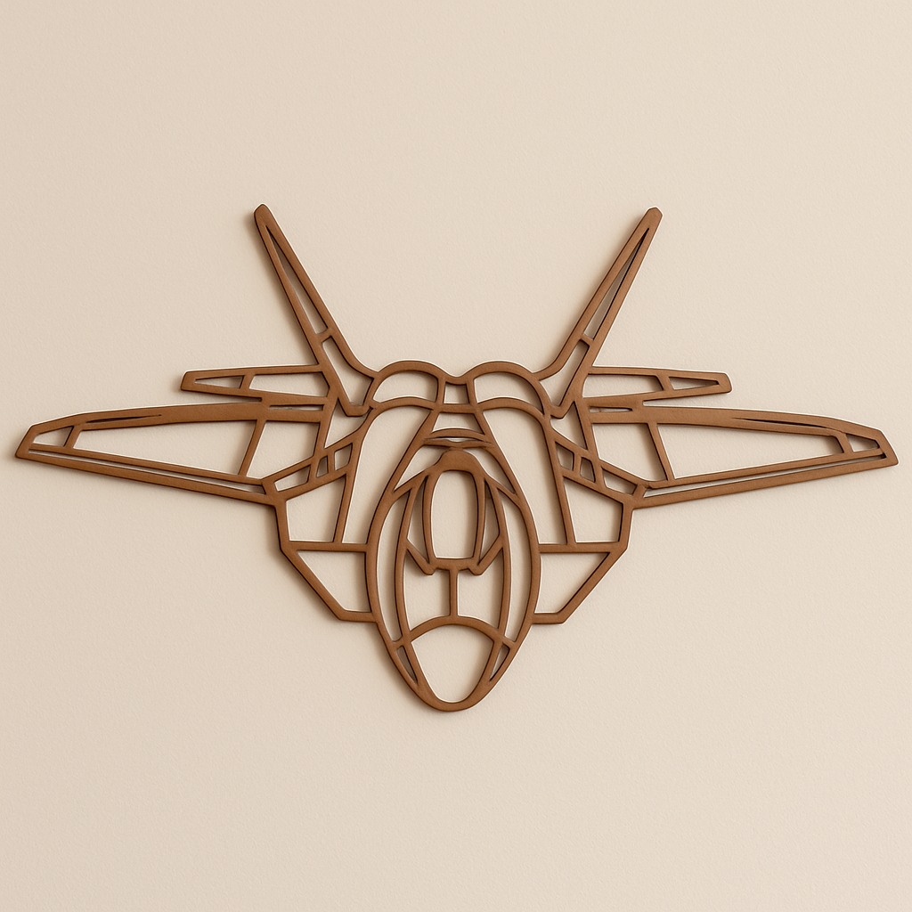 F-22 Raptor Line Art Wall Decor