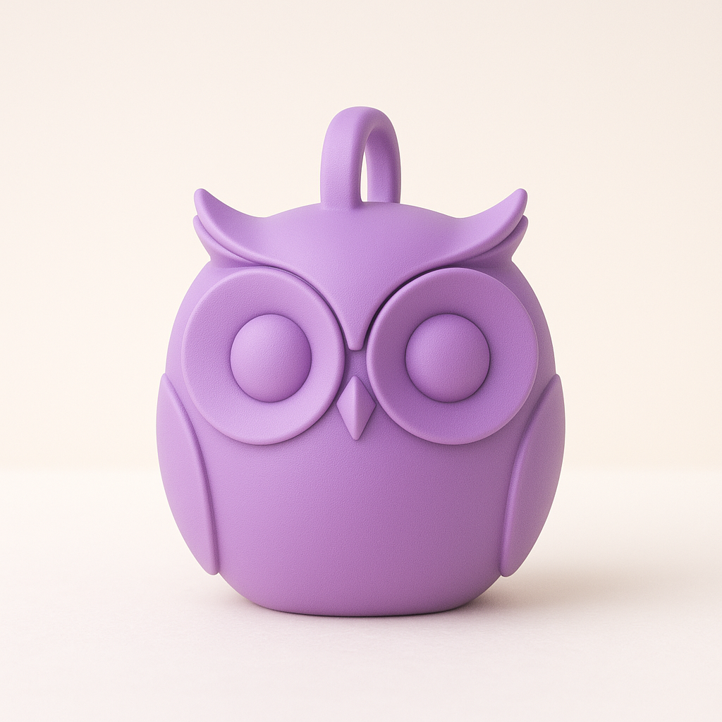 Cute Owl Keychain – Minimal & Modern Design